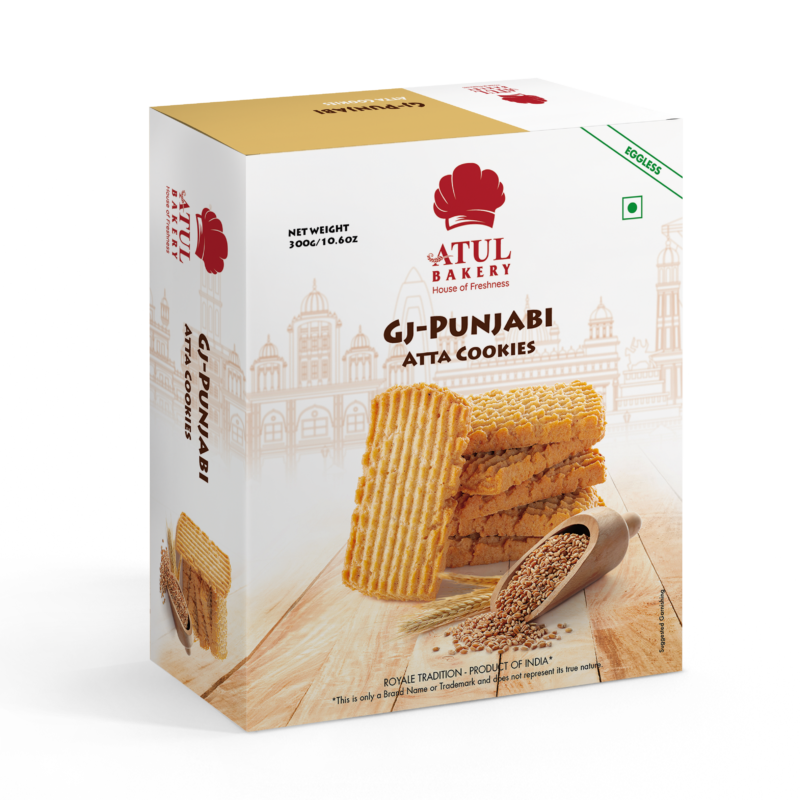 Gj-Punjabi Atta Cookies 300gm